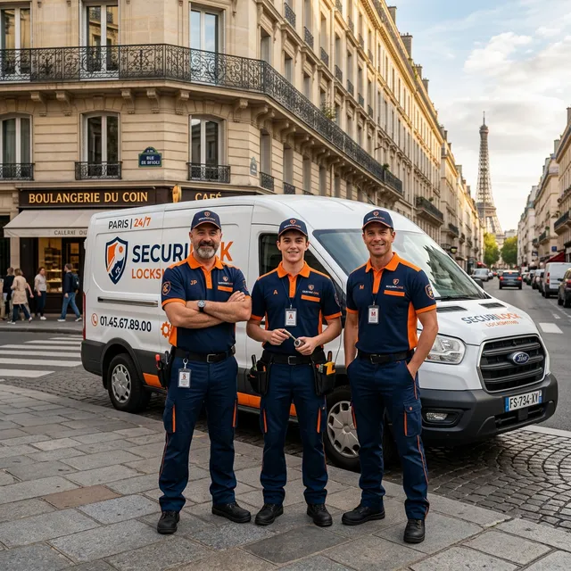 Équipe de serruriers professionnels Urgence Serrures à Paris